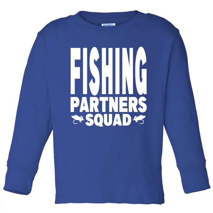 Fishing Dad Funny Gift Of Son Daughter Family Team Fishing Squad Great Gift Toddler Long Sleeve Shirt