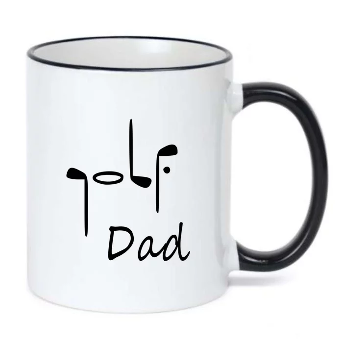 Father's Day Funny Golf Dad Golf Lover Gift For Dad Black Color Changing Mug