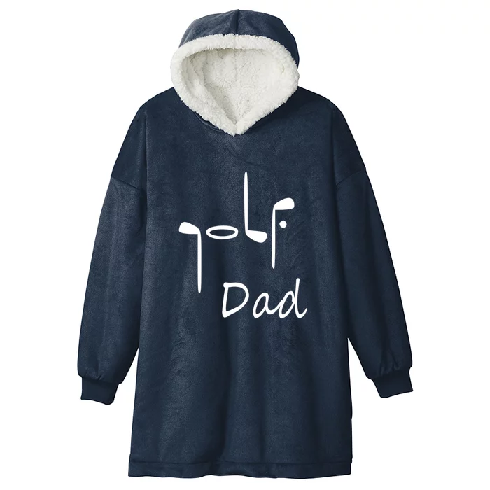 Father's Day Funny Golf Dad Golf Lover Gift For Dad Hooded Wearable Blanket