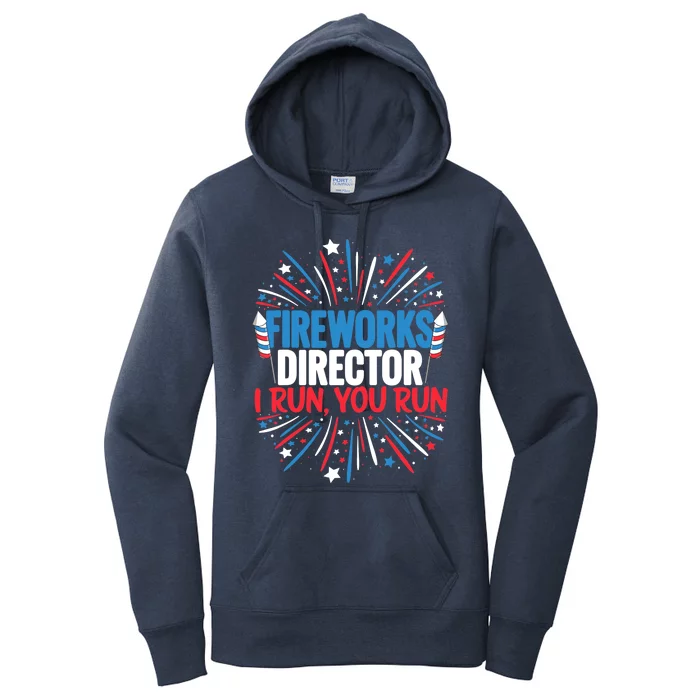 Fireworks Director Funny 4th of July Firework Director Women's Pullover Hoodie