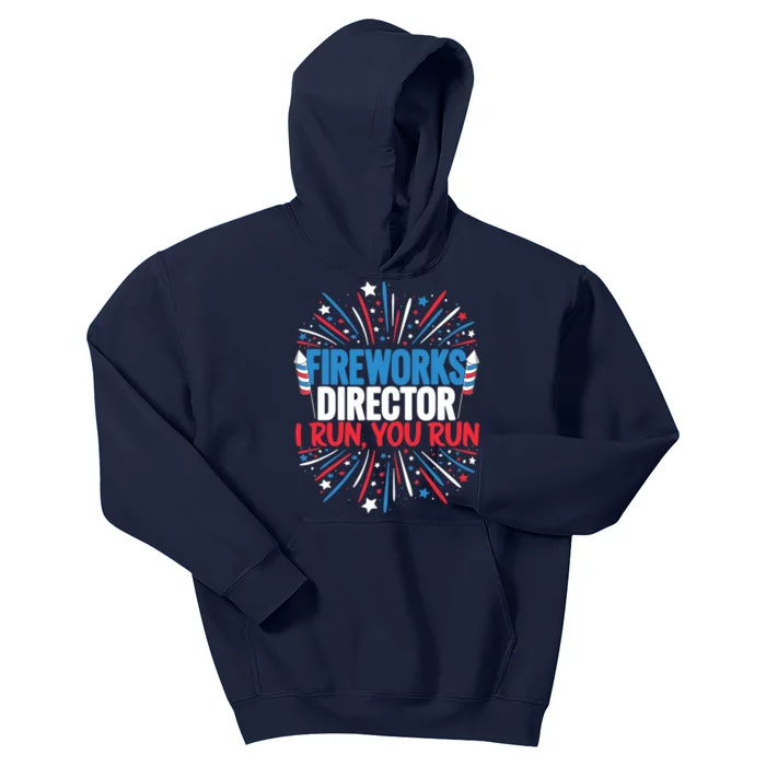 Fireworks Director Funny 4th of July Firework Director Kids Hoodie