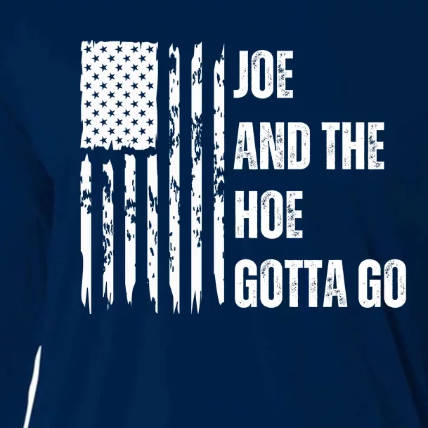 Funny Distress Flag Anti Biden. Joe And The Ho Gotta Gotta Go!! Cooling Performance Long Sleeve Crew