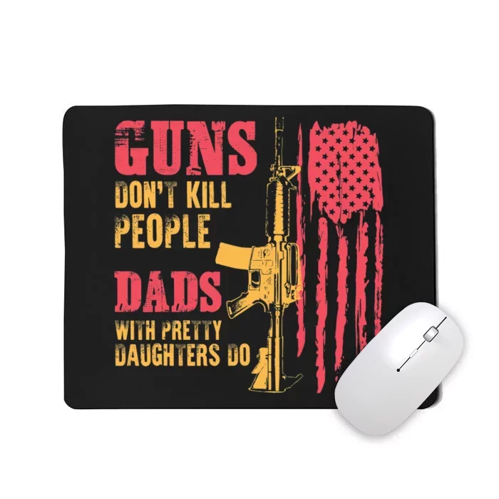 Father Daughter funny Father's Day Dad Mousepad