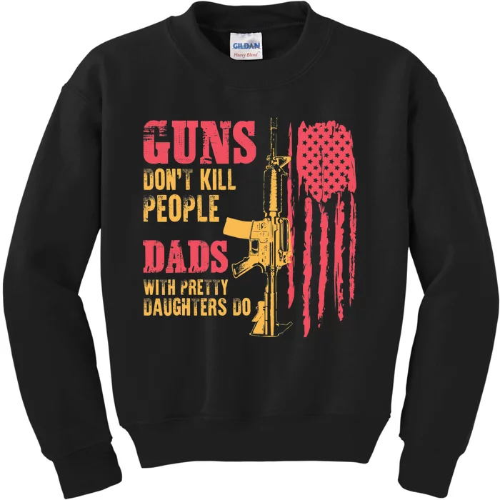 Father Daughter funny Father's Day Dad Kids Sweatshirt