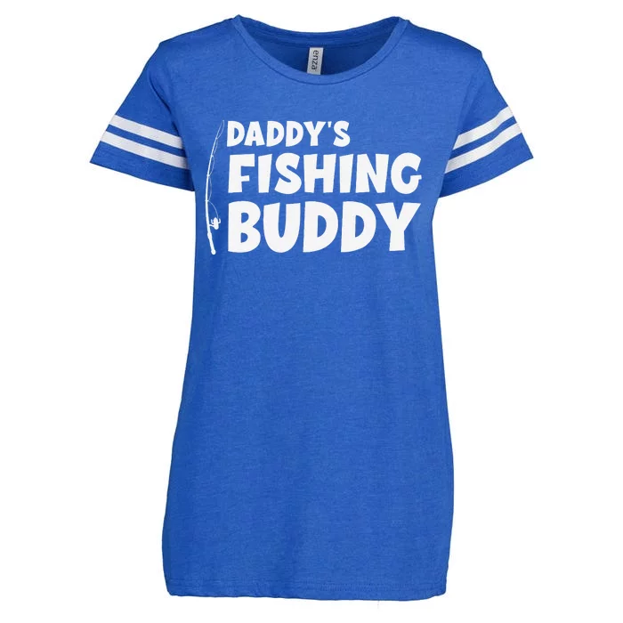 Funny Daddys Fishing Buddy Enza Ladies Jersey Football T-Shirt