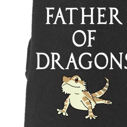 Funny Bearded  Dad Father Of Dragons Doggie 3-End Fleece Hoodie