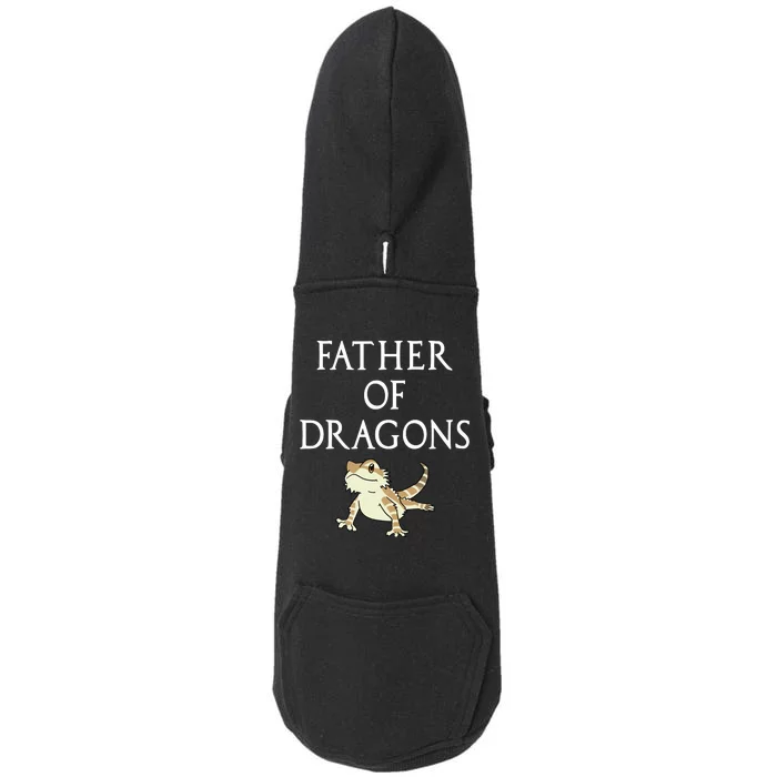 Funny Bearded  Dad Father Of Dragons Doggie 3-End Fleece Hoodie