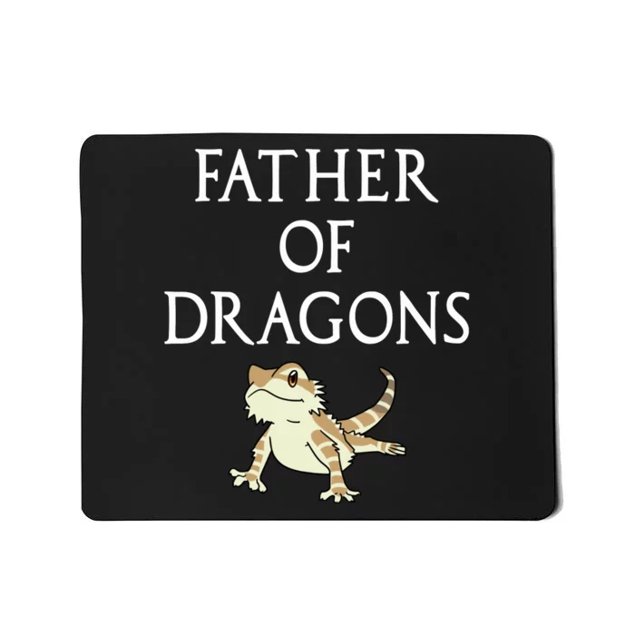 Funny Bearded  Dad Father Of Dragons Mousepad