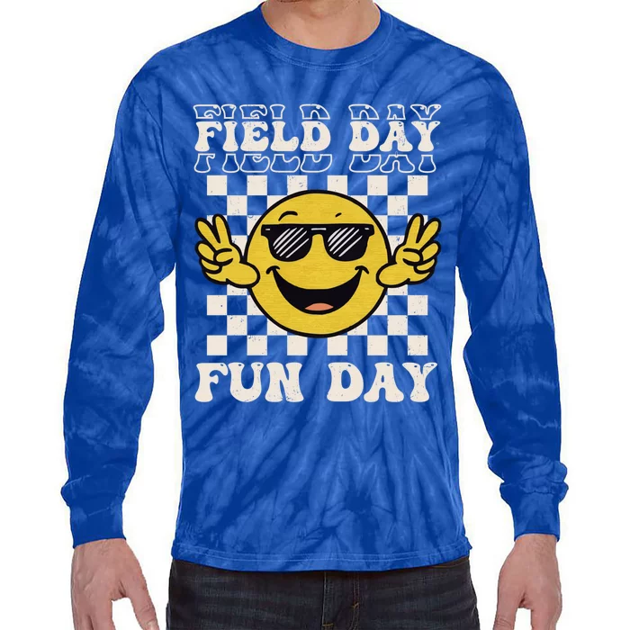 Field Day Fun Day Funny School Teacher Field Day 2024 Gift Tie-Dye Long Sleeve Shirt