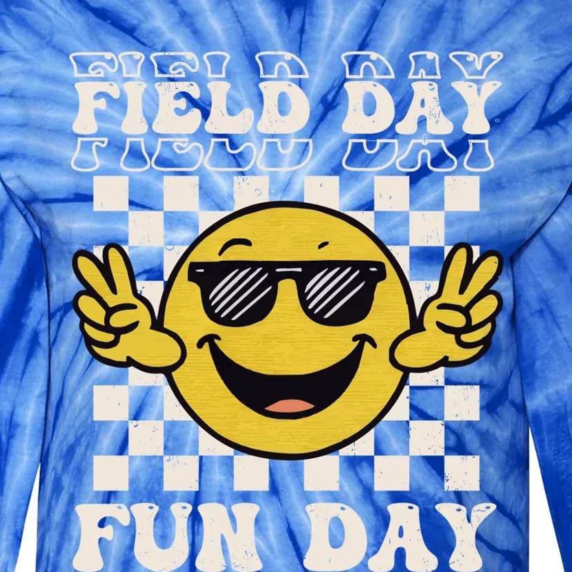 Field Day Fun Day Funny School Teacher Field Day 2024 Gift Tie-Dye Long Sleeve Shirt