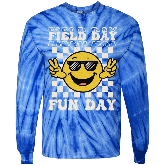 Field Day Fun Day Funny School Teacher Field Day 2024 Gift Tie-Dye Long Sleeve Shirt