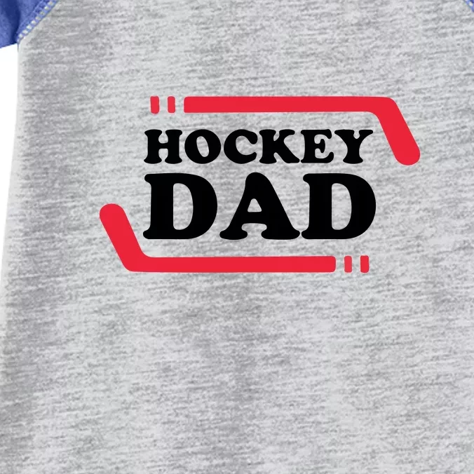 Father's Day Funny Ice Hockey Dad Gift Infant Baby Jersey Bodysuit