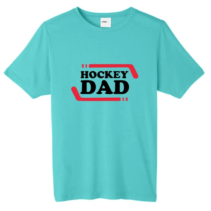 Father's Day Funny Ice Hockey Dad Gift ChromaSoft Performance T-Shirt