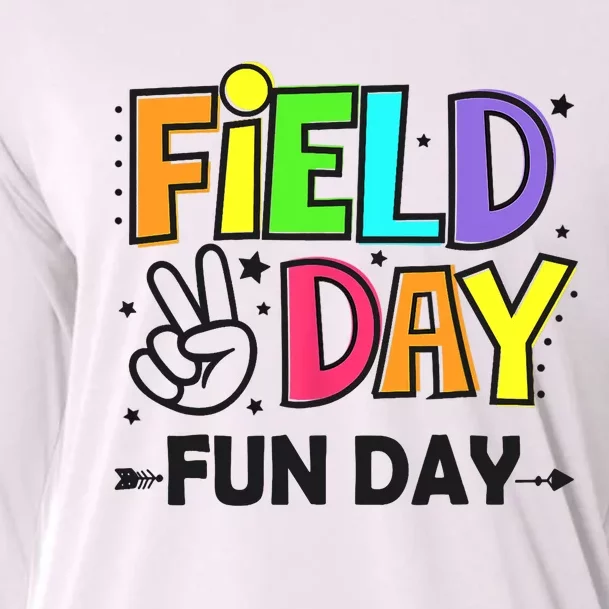 Field Day Fun Day Last Day Of School Teacher Student Cooling Performance Long Sleeve Crew