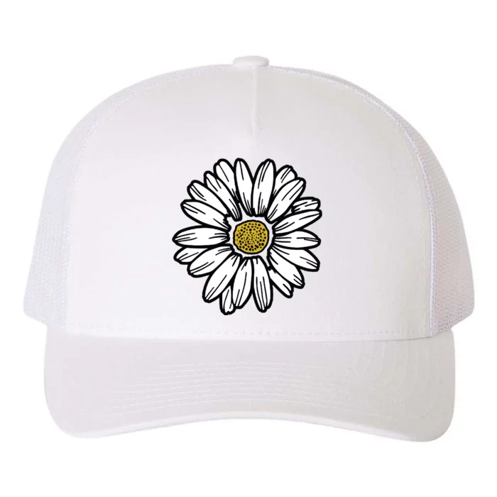 Flowers Daisy Yupoong Adult 5-Panel Trucker Hat