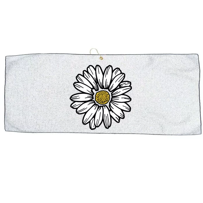 Flowers Daisy Large Microfiber Waffle Golf Towel