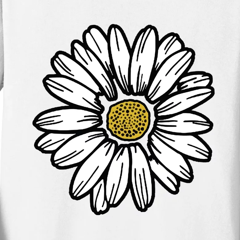 Flowers Daisy Kids Long Sleeve Shirt