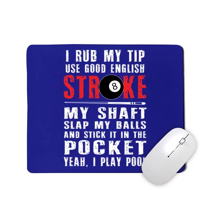 Father's Day Funny Billiards Pool Players 8 Ball Cue Ball Sport Gift For Dad Mousepad