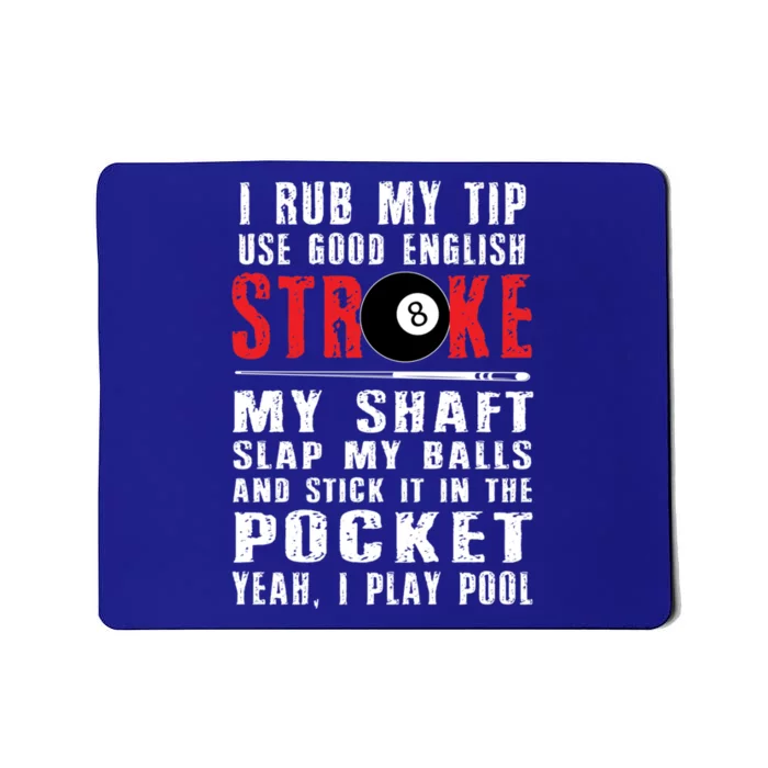 Father's Day Funny Billiards Pool Players 8 Ball Cue Ball Sport Gift For Dad Mousepad