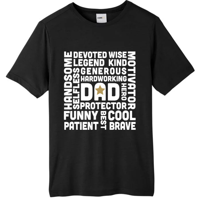 Father's Day For Dads Worlds Greatest Dad Proud Father ChromaSoft Performance T-Shirt