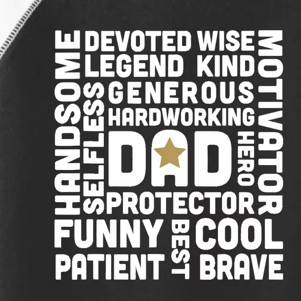 Father's Day For Dads Worlds Greatest Dad Proud Father Toddler Fine Jersey T-Shirt