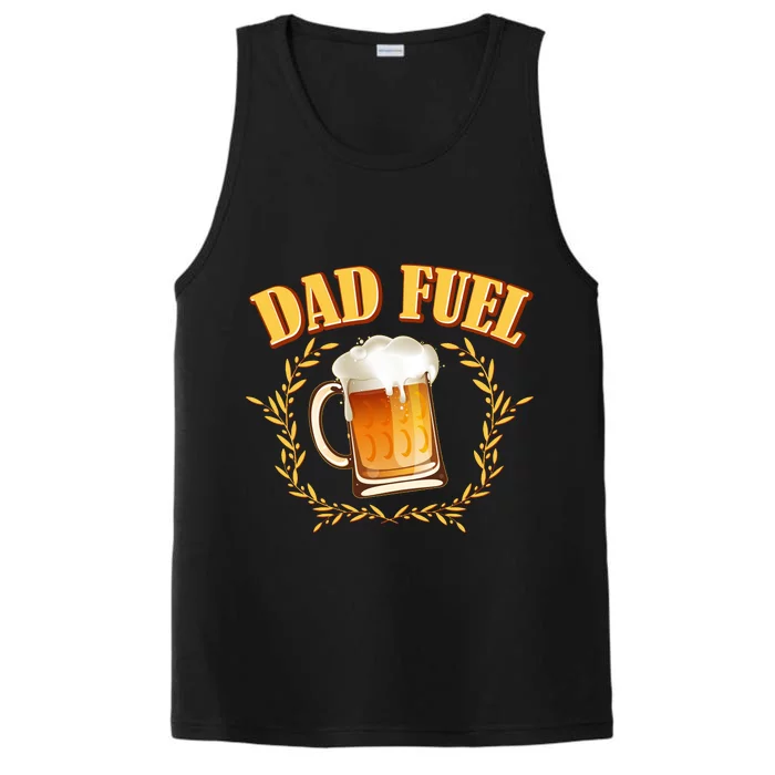 Funny Dad Fuel Beer Lover Performance Tank