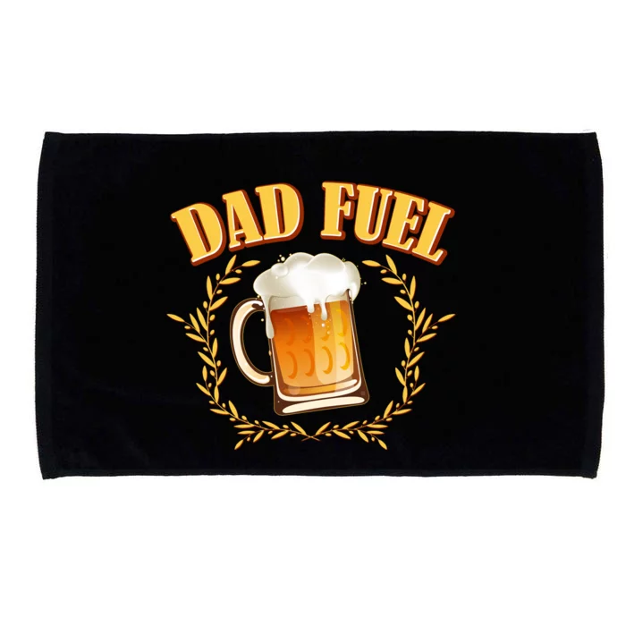 Funny Dad Fuel Beer Lover Microfiber Hand Towel