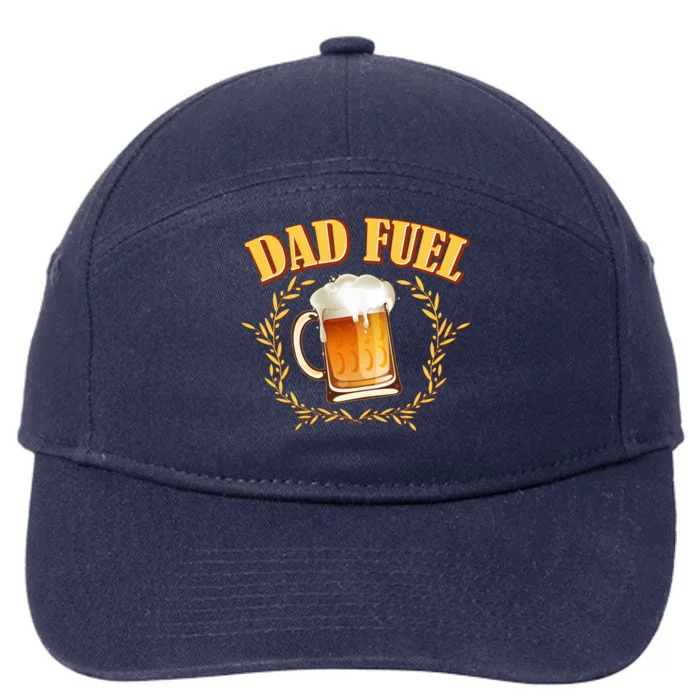 Funny Dad Fuel Beer Lover 7-Panel Snapback Hat