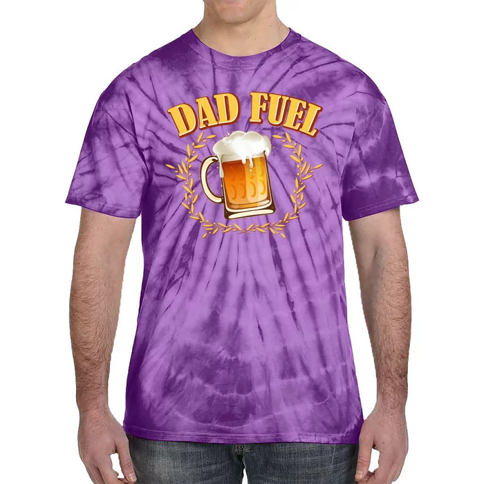 Funny Dad Fuel Beer Lover Tie-Dye T-Shirt