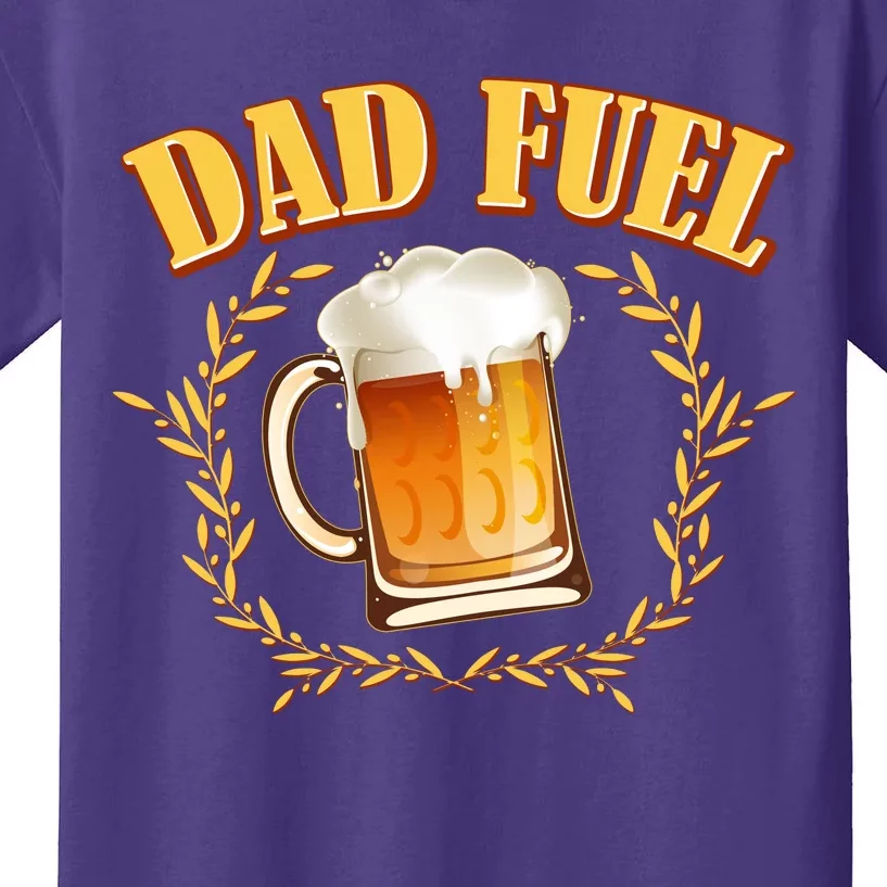 Funny Dad Fuel Beer Lover Kids T-Shirt