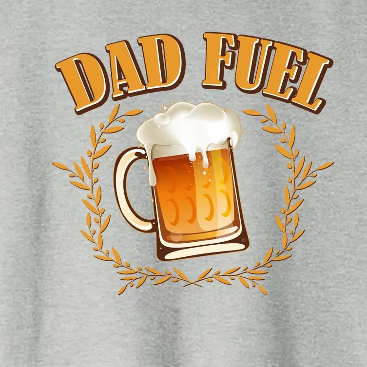 Funny Dad Fuel Beer Lover Women's Crop Top Tee