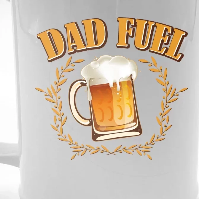 Funny Dad Fuel Beer Lover Front & Back Beer Stein