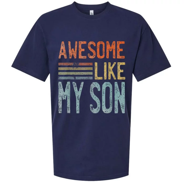 Fathers Day Funny Dad Shirts Awesome Like My Son Sueded Cloud Jersey T-Shirt