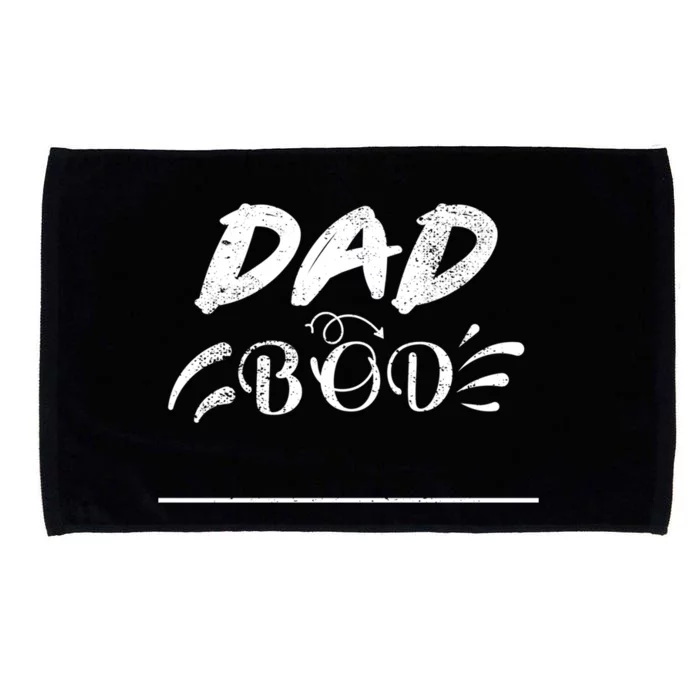 Fathers Day Funny Dad Bod Gift Father Figure Gift Microfiber Hand Towel