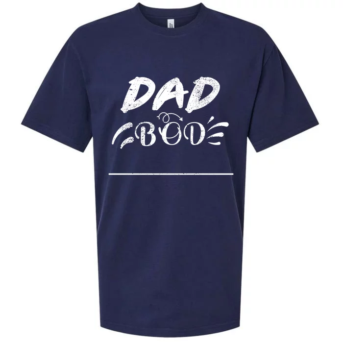 Fathers Day Funny Dad Bod Gift Father Figure Gift Sueded Cloud Jersey T-Shirt