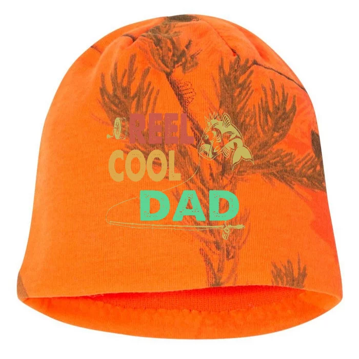 Fathers Day Funny Fisherman Reel Cool Dad Fishing Lover Kati - Camo Knit Beanie