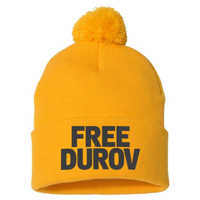 Free Durov Pom Pom 12in Knit Beanie