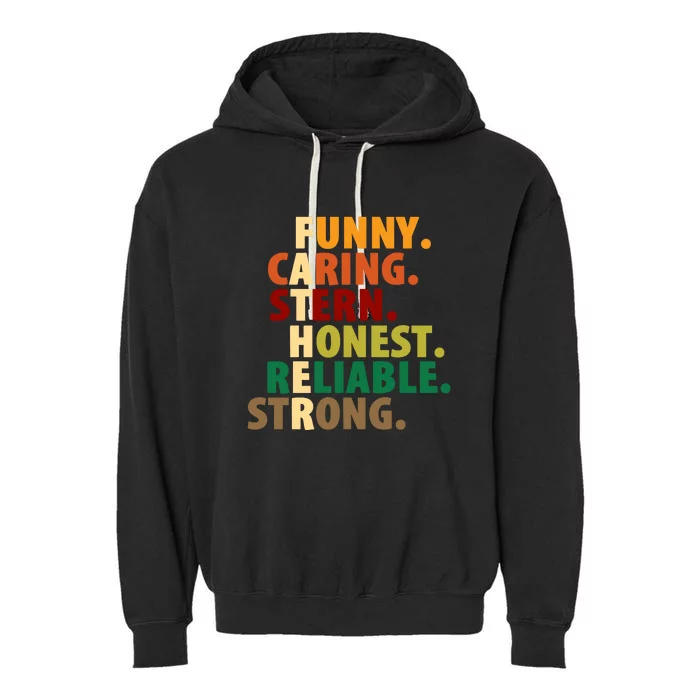 Fathers Day Funny Dad Gift Garment-Dyed Fleece Hoodie