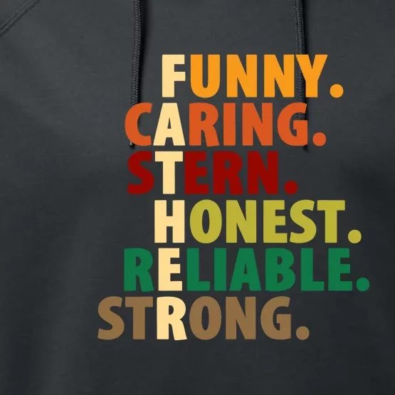 Fathers Day Funny Dad Gift Performance Fleece Hoodie