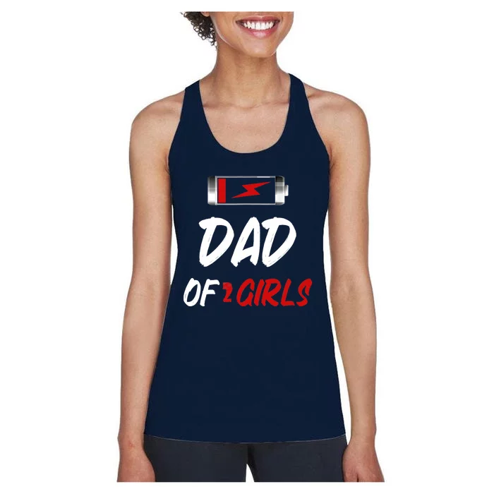 Father Dad Funny Design Father Day Women's Racerback Tank