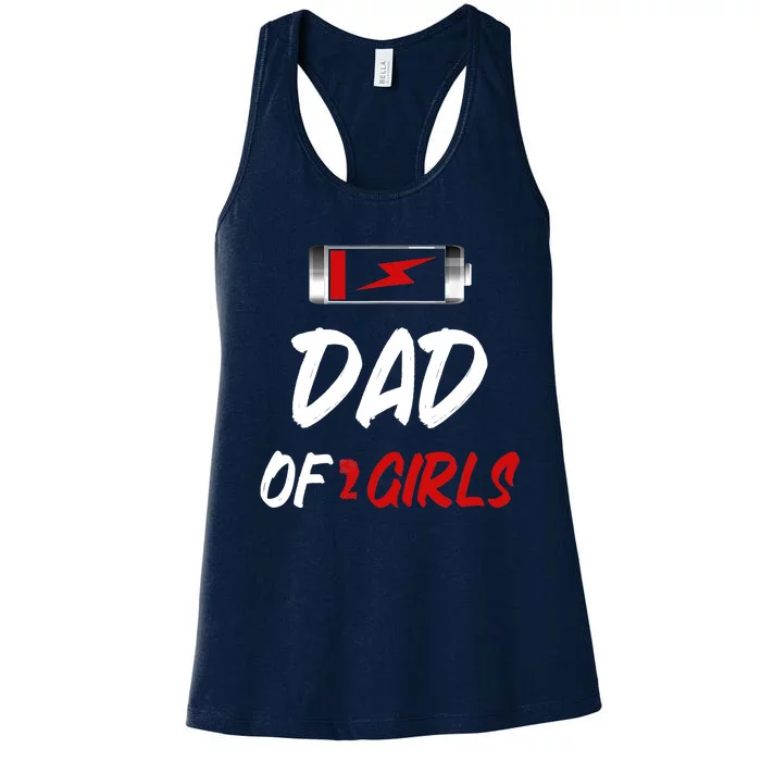 Father Dad Funny Design Father Day Women's Racerback Tank