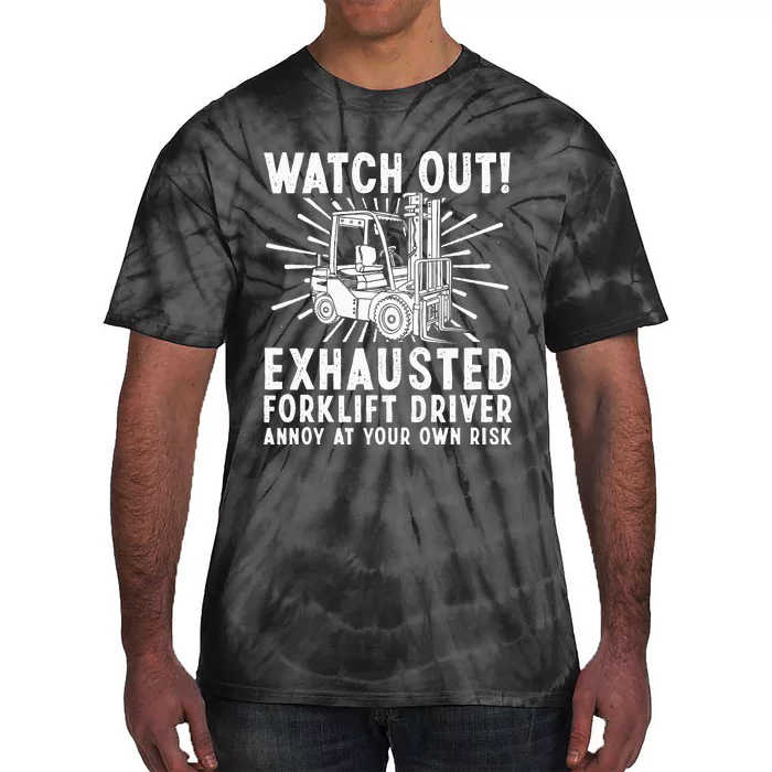 Forklift Driver For Wo Forklift Operator Mechanic Tie-Dye T-Shirt