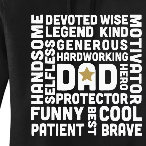 Father's Day For Dads Worlds Greatest Dad Proud Father Women's Pullover Hoodie