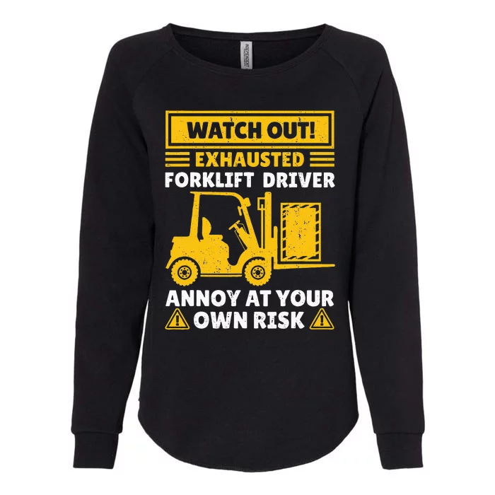 Forklift Driver For Wo Forklift Operator Mechanic Womens California Wash Sweatshirt