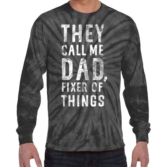 For Dad Tie-Dye Long Sleeve Shirt