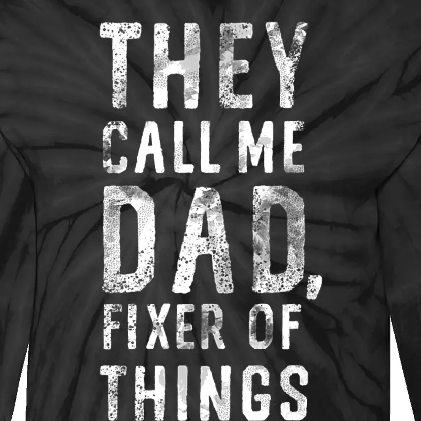 For Dad Tie-Dye Long Sleeve Shirt