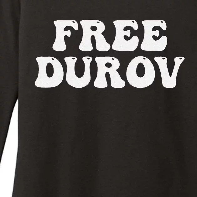 Free Durov Womens CVC Long Sleeve Shirt