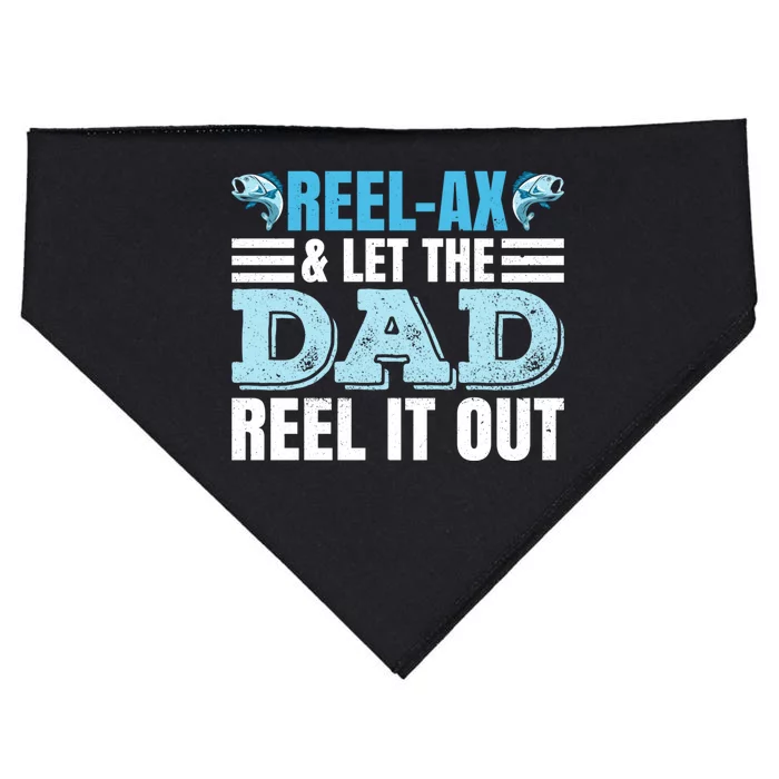 Fathers Day Fishing Pun Fishing Dad Gift USA-Made Doggie Bandana