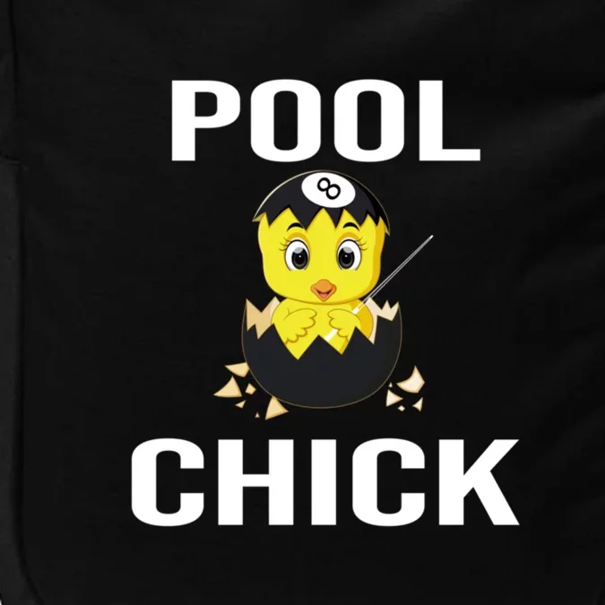 Father's Day Funny Pool Chick 8 Ball Billiards Gift For Dad Impact Tech Backpack