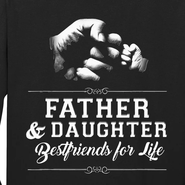 Father Daughter Friends Fist Bump Dad Fathers Day Tall Long Sleeve T-Shirt